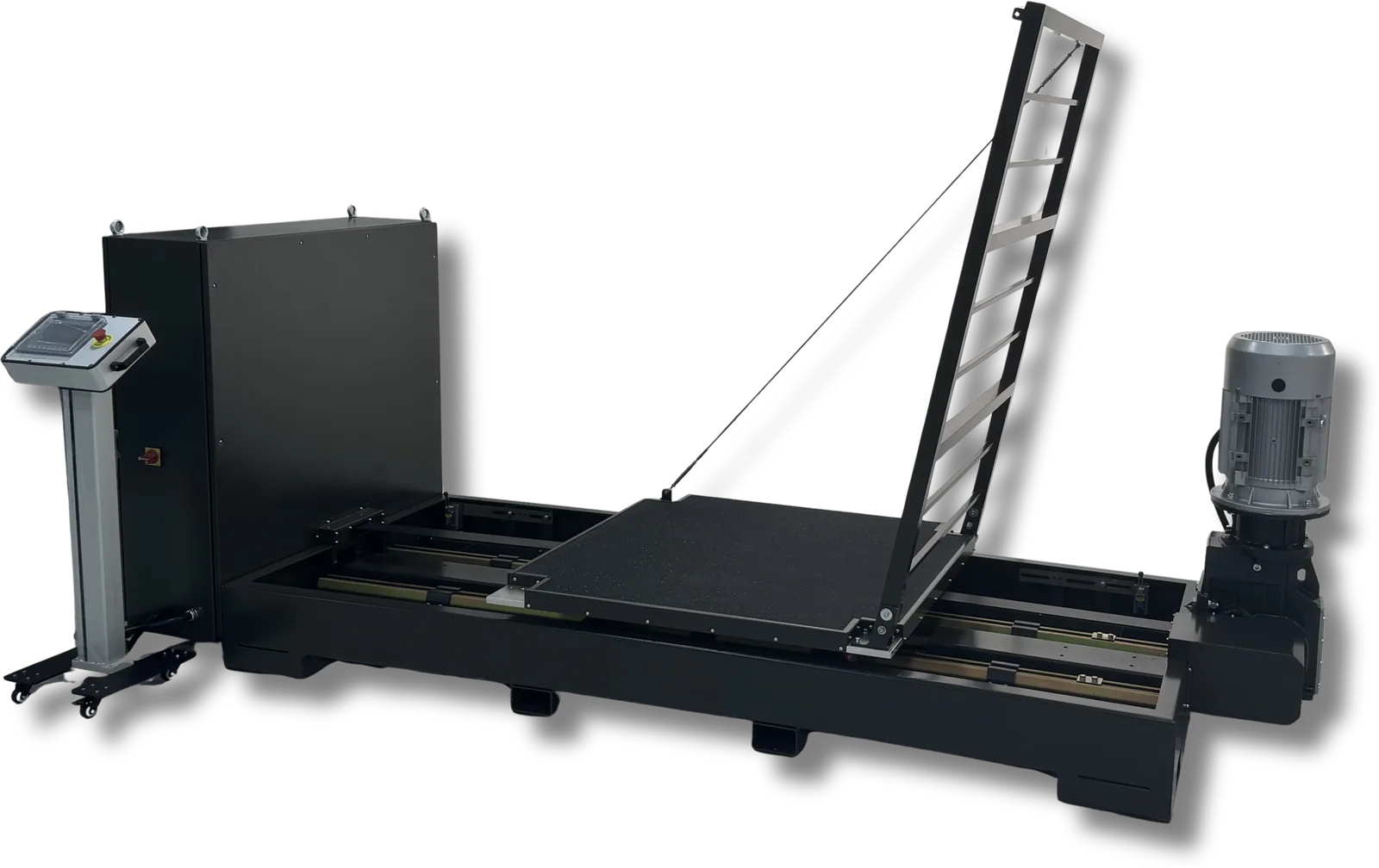 SwiftBench, carriage and guide rails